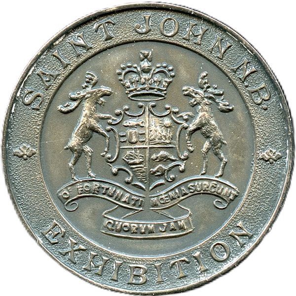 Lot of Two Silver Saint John N.B. Exhibition Awarded Medals.