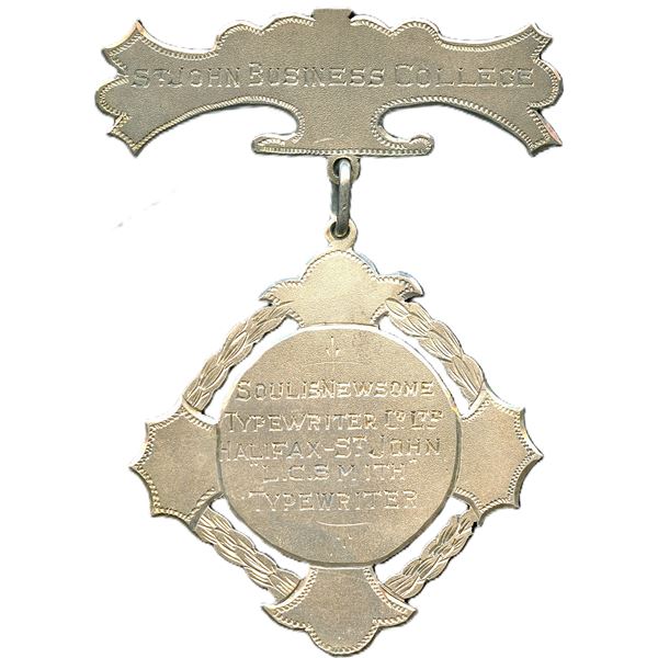 Lot of Two Saint John N.B. Medals.