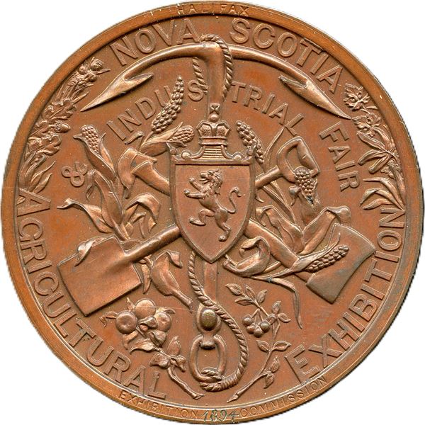 CH-ENSA-15 Agricultural Exhibition And Industrial Fair Halifax Nova Scotia. Bronze.