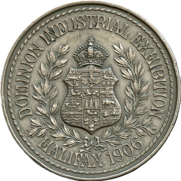CH-EDOA-30 Dominion Industrial Exhibition Halifax 1906. Matte Silver.