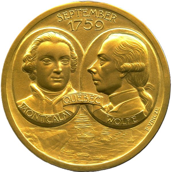 1759-1959 Canada Quebec 200th Anniversary Gold Medal