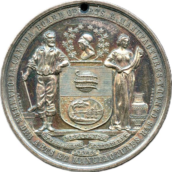 Lr. 612, CH-EQCA-9. Lower Canada Board of Arts & Manufactures Award Medal. Silver.