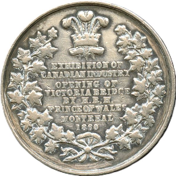 Lr. 612, CH-EQCA-9. Lower Canada Board of Arts & Manufactures Award Medal Silver.