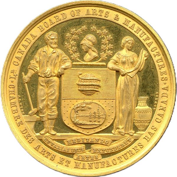 Lr. 612, CH-EQCA-9. Lower Canada Board of Arts & Manufactures Award Medal Gold.