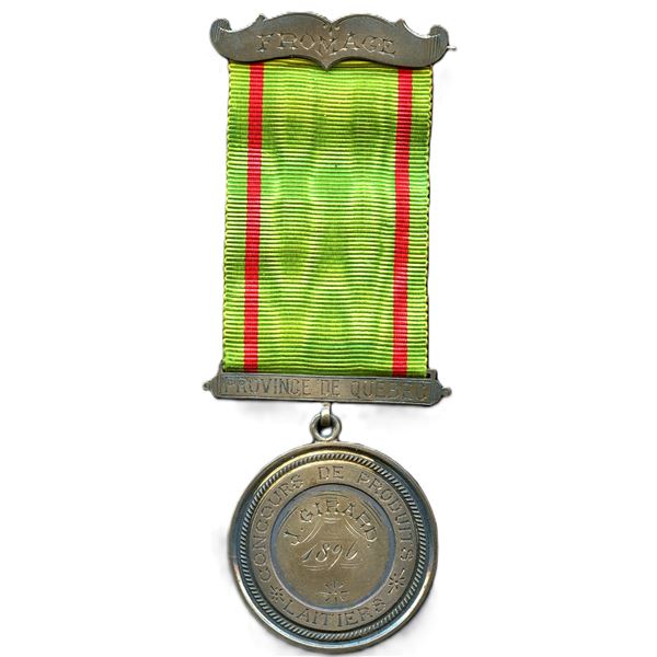 Province De Quebec Concours de Produits Laitiers (Province Of Quebec Dairy Product Competition) Meda