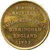 Image 1 : Pair of Minting Machinery Taylor & Challen Ld. Birmingham England 1903 Coining Press Medals.