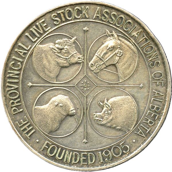 CH-EABA-3 The Provincial Live Stock Association Of Alberta Medal Silver.