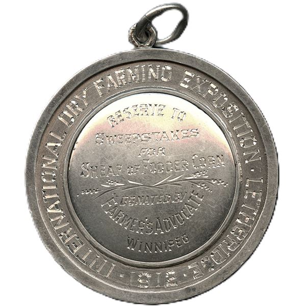 International Dry Farming Exposition Lethbridge Alberta 1912  Reserve To Sweepstakes For Sheaf Of Fo