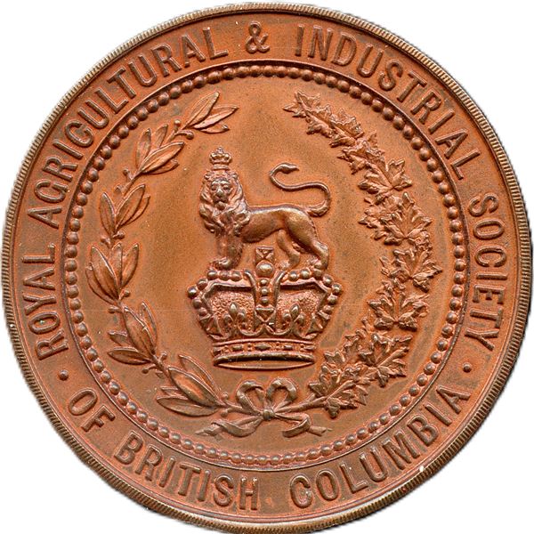 CH-EBCA-27 Royal Agricultural & Industrial Society Of British Columbia Medal Bronze.