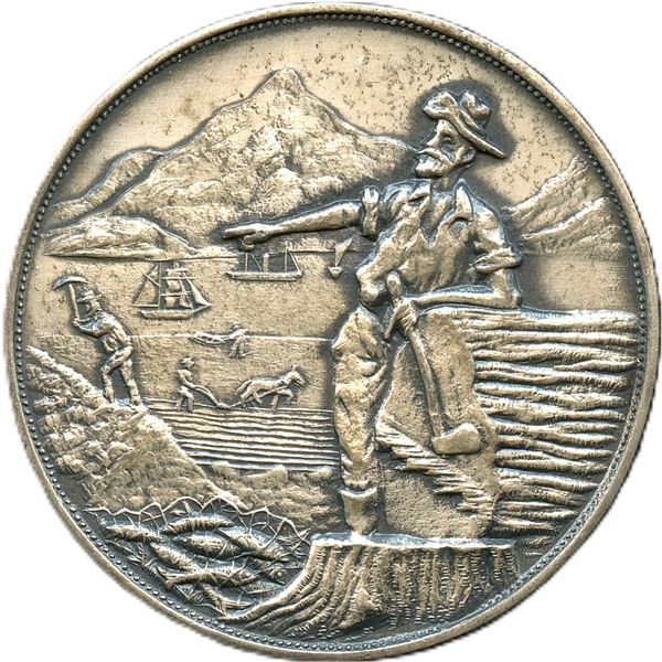 CH-EBCA-21 British Columbia Agricultural Industrial And Mining Exhibition Award Medal Silver.