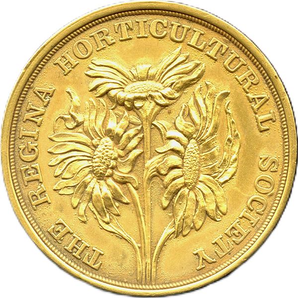 The Regina Horticultural Society 14k Gold Medal.
