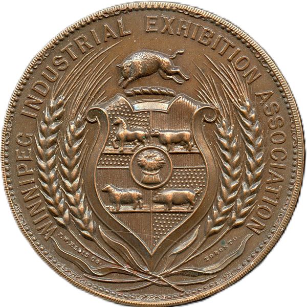 Winnipeg Industrial Exhibition Association Medal Bronze.
