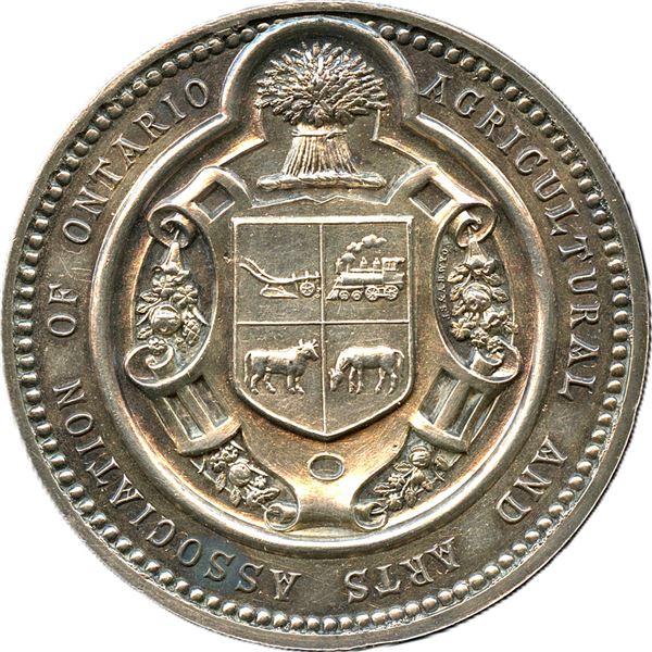 Lr. 1462 Agricultural And Arts Association Of Ontario Medal Silver.