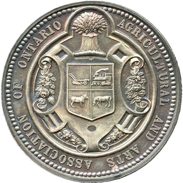 Lr. 1462 Agricultural And Arts Association Of Ontario Medal Silver.