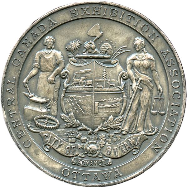 CH-EONA-48 Central Canada Exhibition Association Ottawa Medal Silver.