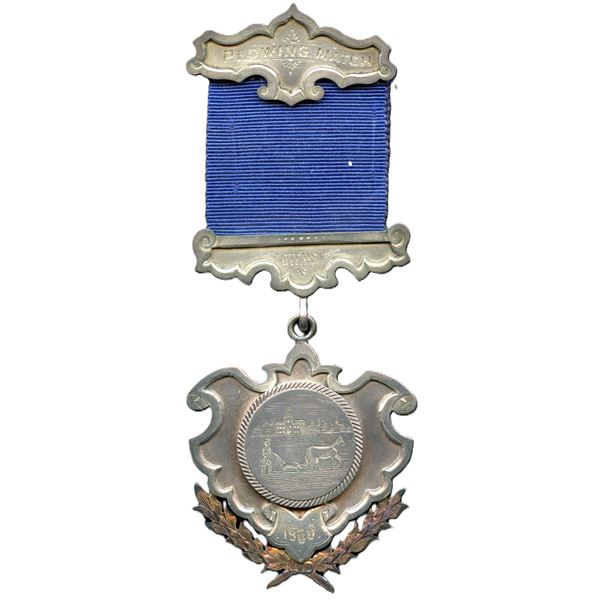 1900 Plowing Match Ottawa Handmade Medal.