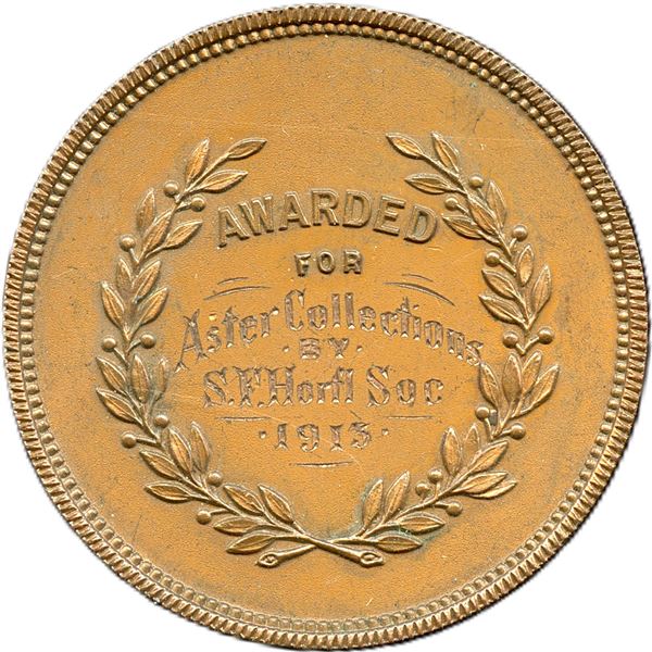 Lot of Two Aster Collection by Smiths Falls Horticultural Society 1913 Medals.