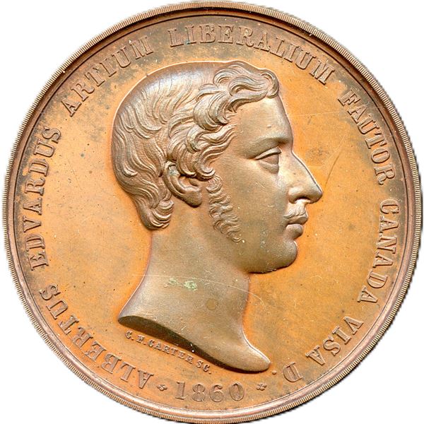 Lr. 671 McGill University Prince of Wales Medal. 1860.