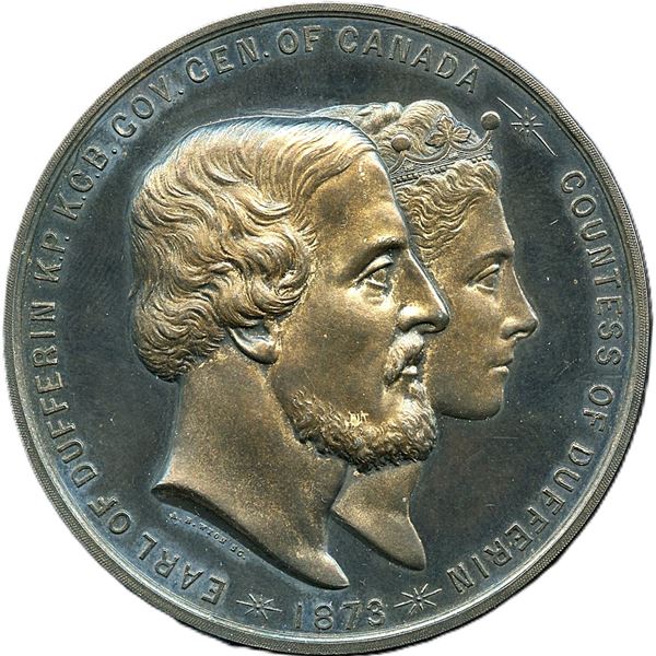 Earl of Dufferin Governor General Medal. 1873, Named Silver.