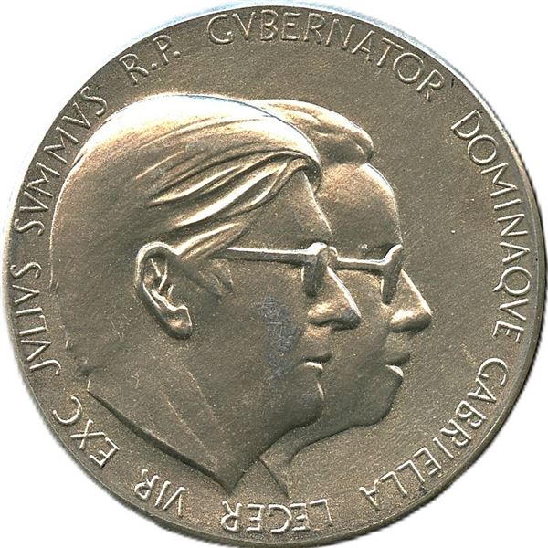 Governor General Medal - Leger, Silver