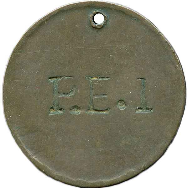 P.E.I McCausland Penny Counterstamp Token