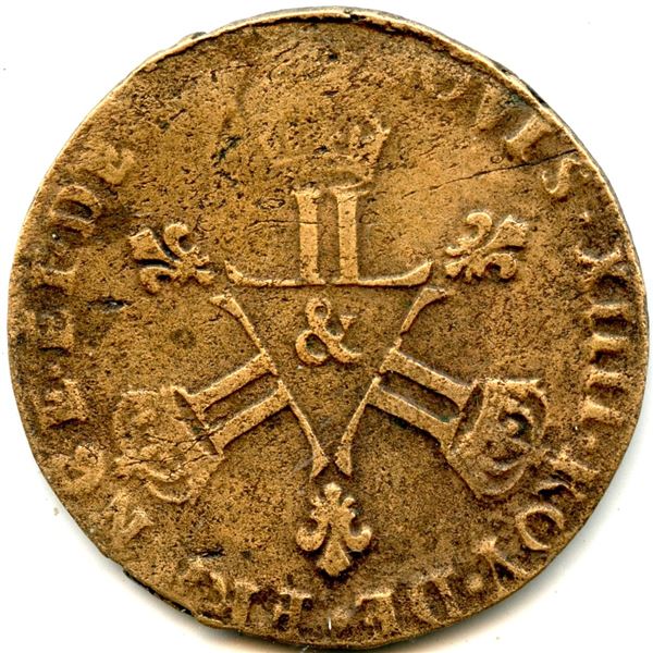 Lot of Six French Regime Coins.