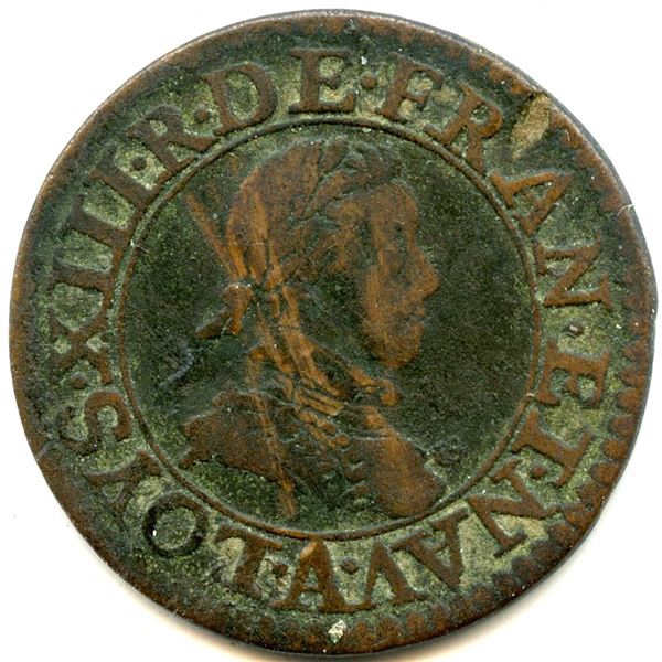 Lot of Twelve French Regime Coins.