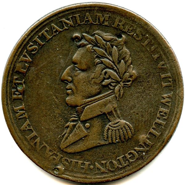 Lot of Six Wellington Peninsular Tokens.