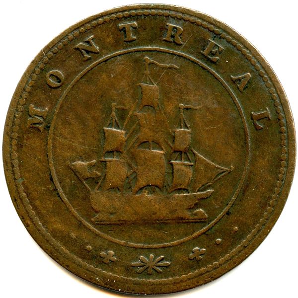 Lot of Ten Lower Canada Tokens.