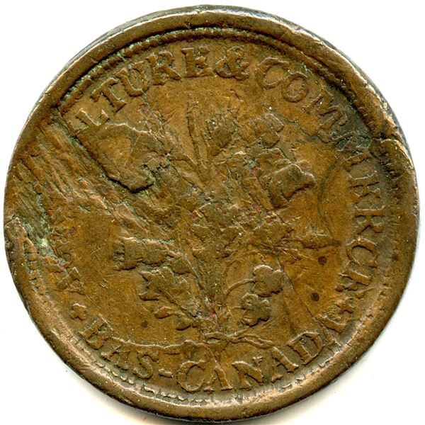 Lot of Three Lower Canada Tokens.