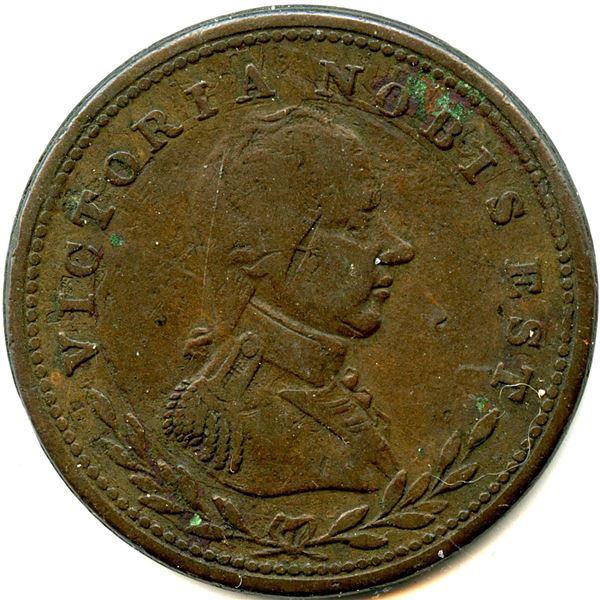 Lot of Seven Lower Canada Tokens.