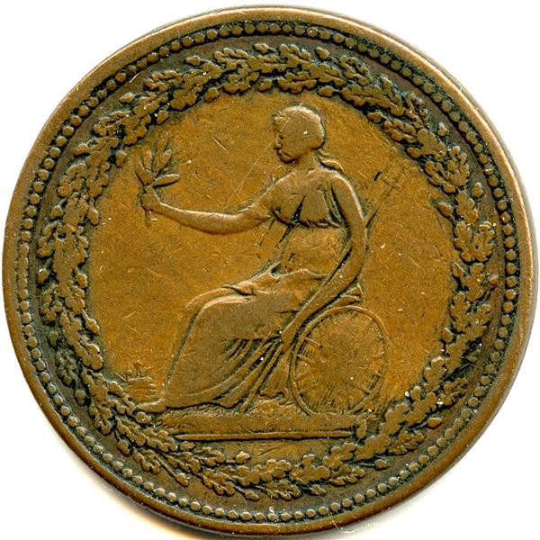 Lot of Ten Br 994 Spread Eagle Lower Canada Tokens.