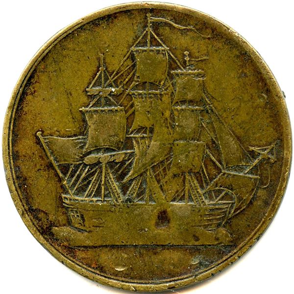 Lot of Eight Lower Canada Tokens.