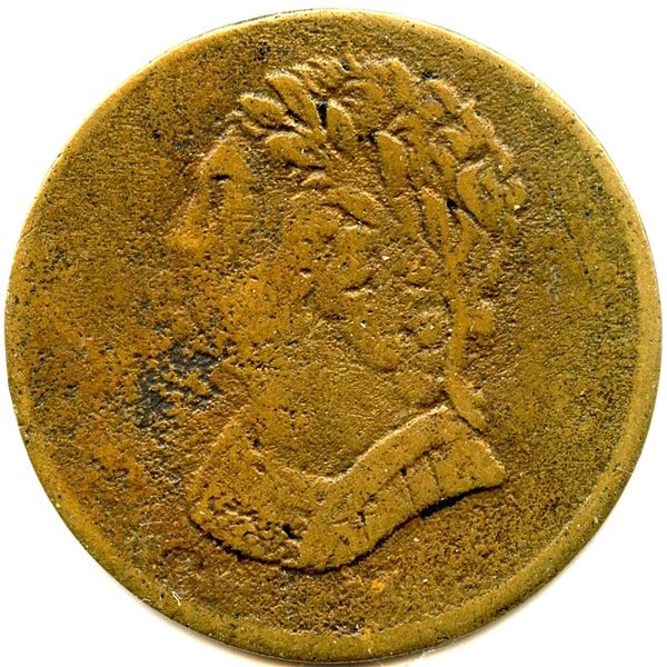 Lot of Two Br 1012 Bust and Harp Lower Canada Tokens.