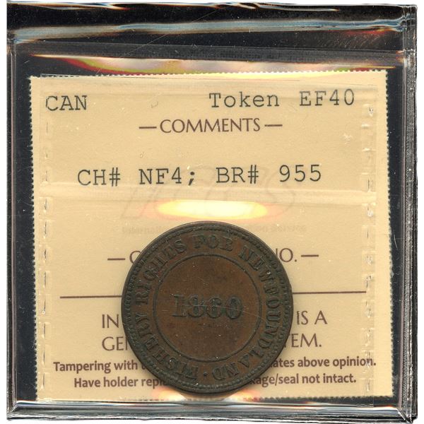 Br 955 1860 Fishery Rights For Newfoundland.