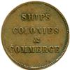 Image 2 : Br 997 PEI Ships Colonies & Commerce Token.