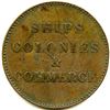 Image 2 : Lot of Six Br 997 PEI Ships Colonies & Commerce Tokens.