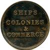 Image 4 : Lot of Five Br 997 PEI Ships Colonies & Commerce Tokens.