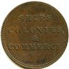 Image 2 : Lot of Six Br 997 PEI Ships Colonies & Commerce Tokens.