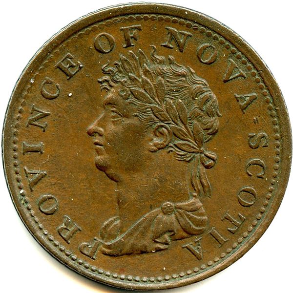 Lot of Three Br 867 Nova Scotia 1823 Thistle Tokens.