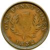Image 2 : Lot of Six Br 870 Nova Scotia 1832 One Penny Thistle Tokens.