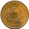 Image 2 : Br 871 Nova Scotia 1832 Half Penny Thistle Token.