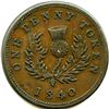 Image 4 : Lot of Six Br 873 Nova Scotia 1840 One Penny Thistle Tokens.