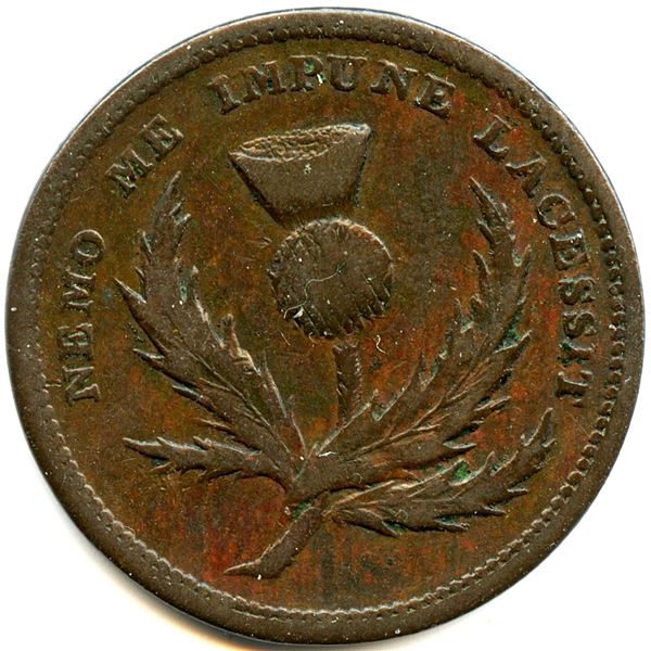 Lot of Two Br 896 J. Brown Nova Scotia Tokens.