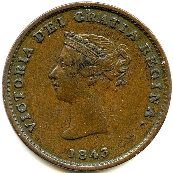 Lot of Eighteen Br 910 CH-NB-1A2 1843 two  complete flowers, Frigate Half Penny New Brunswick Tokens