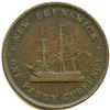 Image 22 : Lot of Fourteen Br 911 1854 Frigate One Penny New Brunswick Tokens.