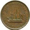 Image 4 : Lot of Fourteen Br 911 1854 Frigate One Penny New Brunswick Tokens.