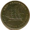 Image 38 : Lot of Nineteen Br 912 CH-NB-1B 1854 Frigate Half Penny New Brunswick Tokens.