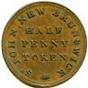 Image 2 : Br 913 CH-NB-4 For Public Accommodation Half Penny New Brunswick Token.