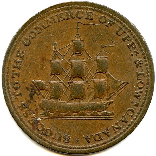 Lot of Two Upper Canada Tokens.